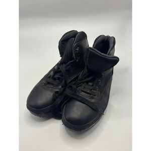 TOPCREWS Black High Top Slip Oil Resistant Work Safety Boots Mens Size 10.5